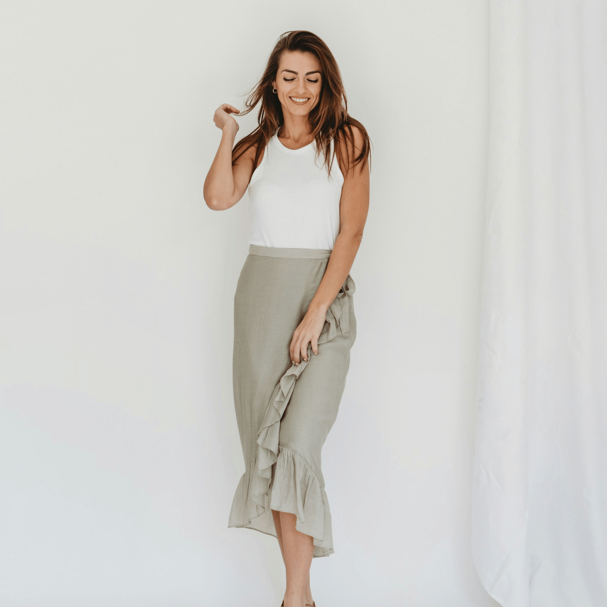 Bias Slip Skirt